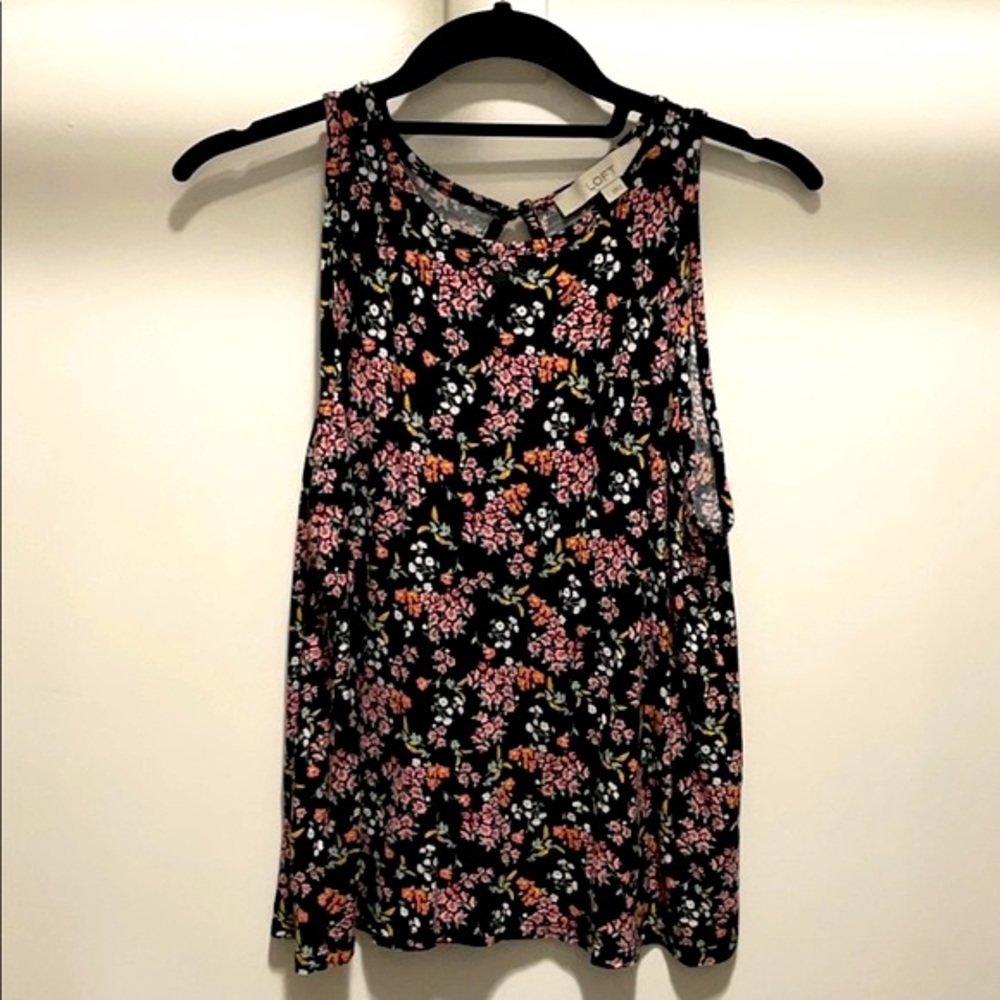 Loft sleeveless colorful shirt